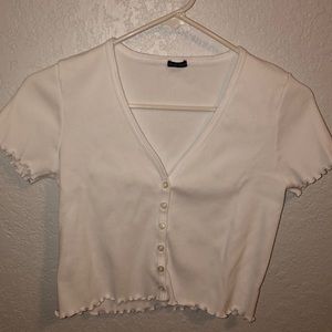Brandy Melville Ruffled Button Top (Paige?)